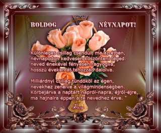 Boldog névnapot kívánok