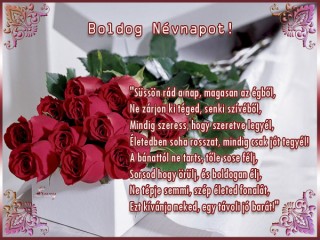 Boldog névnapot sok szeretettel