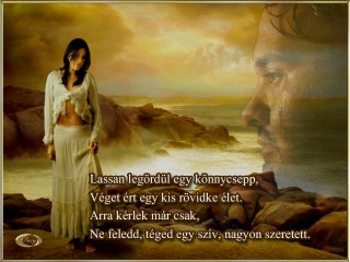 Lassan legörbül egy könnycsepp