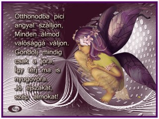 Otthonodba pici angyal szálljon