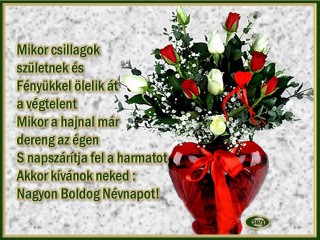 Boldog Névnapot kívánok sok szeretettel